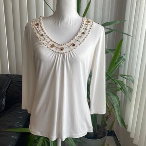 Debbie Morgan beaded top size small